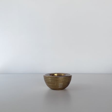 vintage brass tea-light candle holder 50s