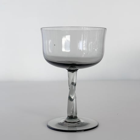 twisted stem glass 80s