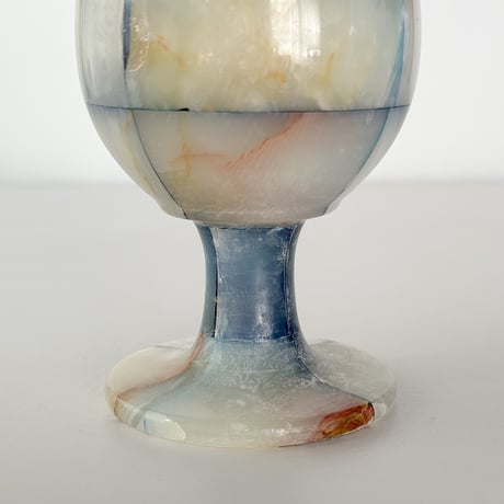 white x blue checkered onyx goblet 90s