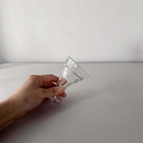 small glass with rib 50s FRANCE