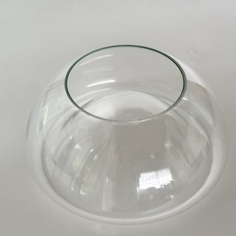 glass round bowl 60s Poland