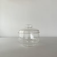 bonbonniere glass jar E.Germany 80s
