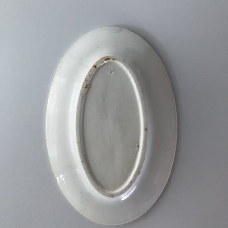 small oval plate 30s