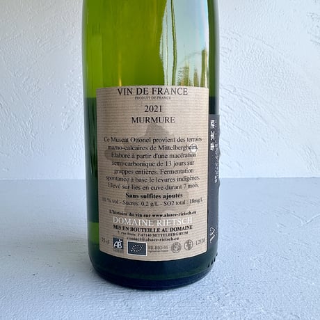 <WHITE> Murmur 2021  / Domaine RIETSCH