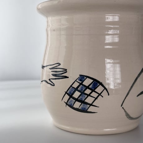 vase, planter profile and hand studio pottery 90s