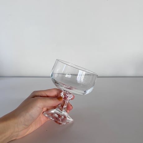 crystal coupe with square base 80s