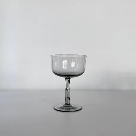 twisted stem glass 80s