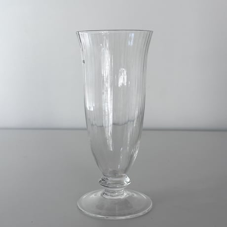 French antique flute glass 19cent.