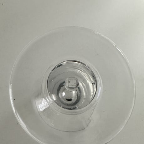 crystal ball glass <LARGE > 60s Germany