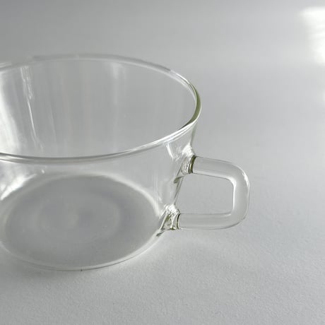 glass cup&saucer 60s E.Germany