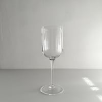 tall crystal wine glass 90s ITALY