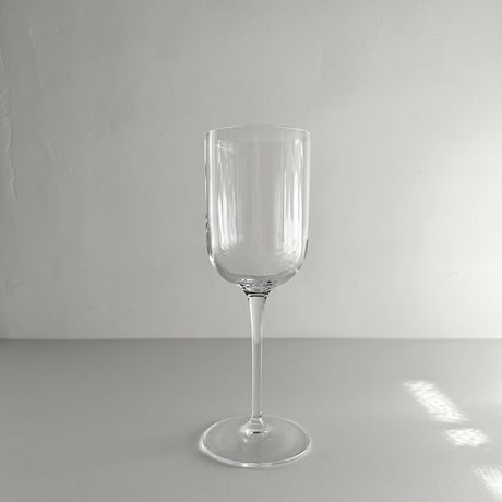 tall crystal wine glass 90s ITALY