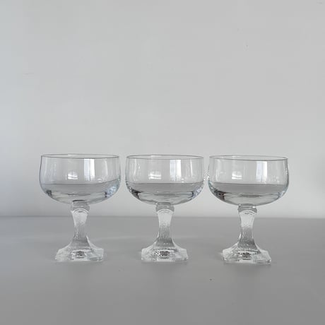 crystal coupe with square base 80s