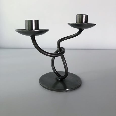 candle holder 2arms Denmark 70s