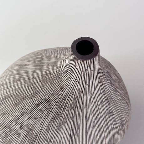 vase bottle gourd studio pottery