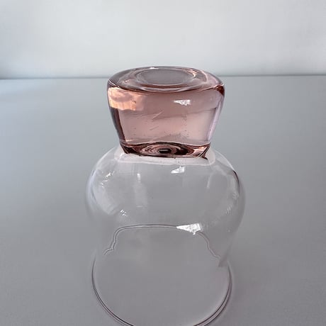 Pink vintage glass glass <LARGE>