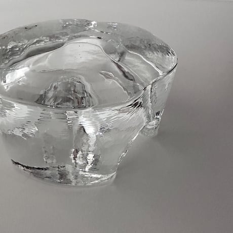 Ice cube glass candle holder Scandinavian