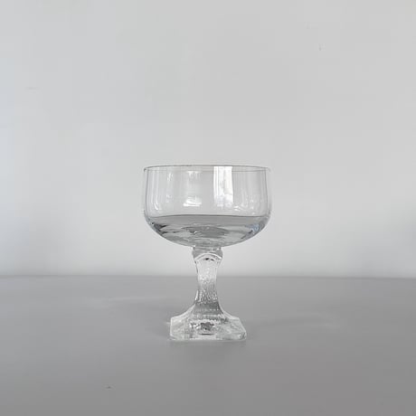 crystal coupe with square base 80s