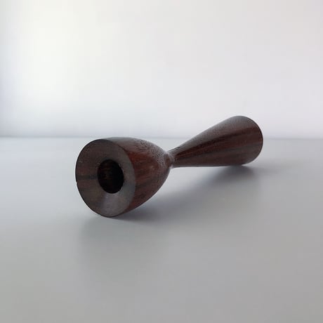 teak candle holder  Denmark 60-70s