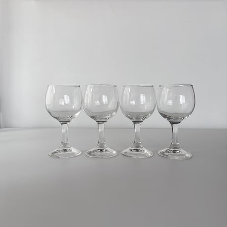 vintage glass for wine 80s USA