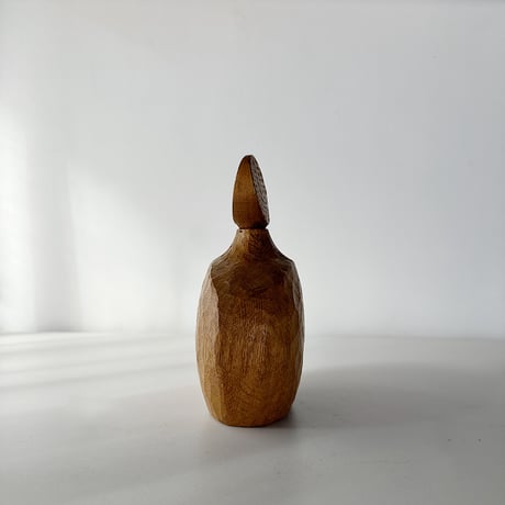 wood carved bottle 50s W.Germany
