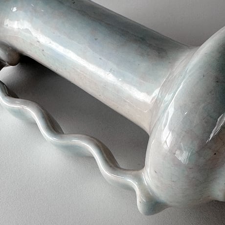 vase with wavy handle Gonder 50s USA
