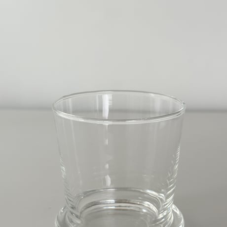 glass with thick pedestal 70s Europe