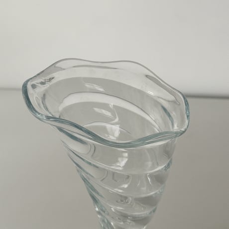 cone glass vase Italy 80-90s