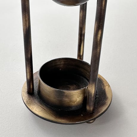 vintage oil burner brass plated 90s-A