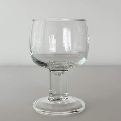 thick stem wine glass 90s FRANCE