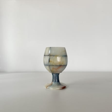 white x blue checkered onyx goblet 90s