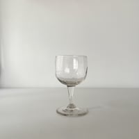 hand blown wine glass 50s France