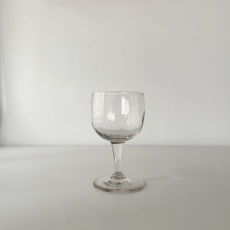 hand blown wine glass 50s France