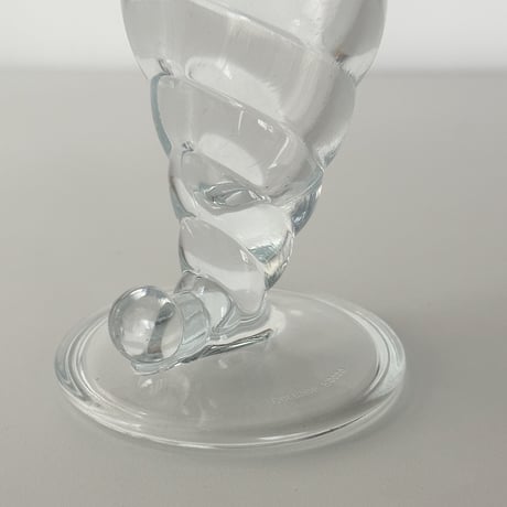cone glass vase Italy 80-90s