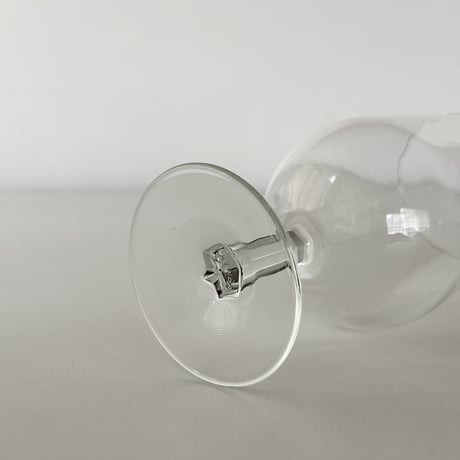 wine glass with hexagon stem FRANCE