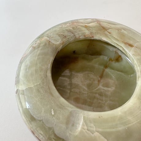 olive-green ashtray 70s Europe
