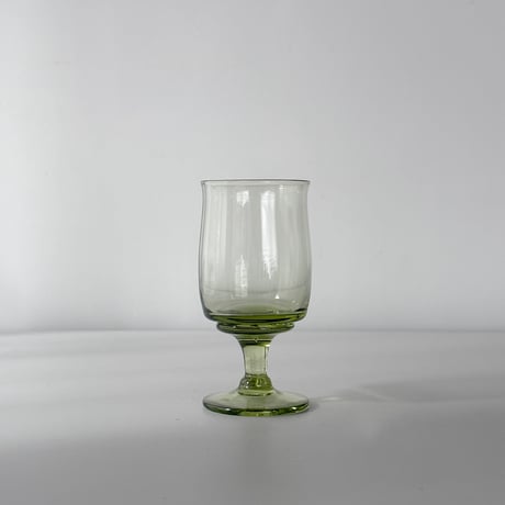 handblown olive glass 90s