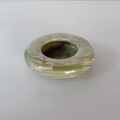 olive-green ashtray 70s Europe