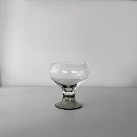 clear & smoke champagne glass Rosenthal Studio Line 80s Germany