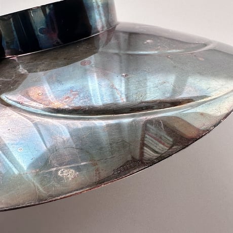 Silver plated pedestal bowl 60s