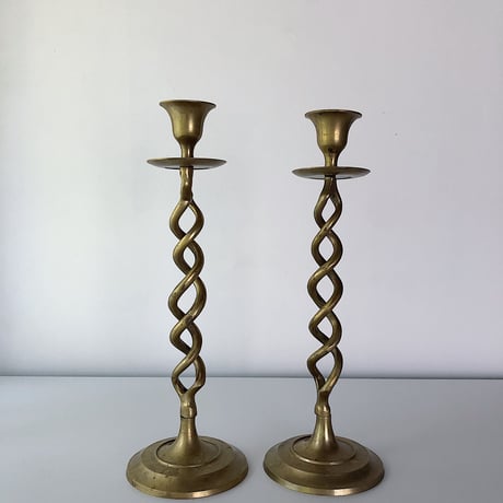 candle holder brass (set of 2)