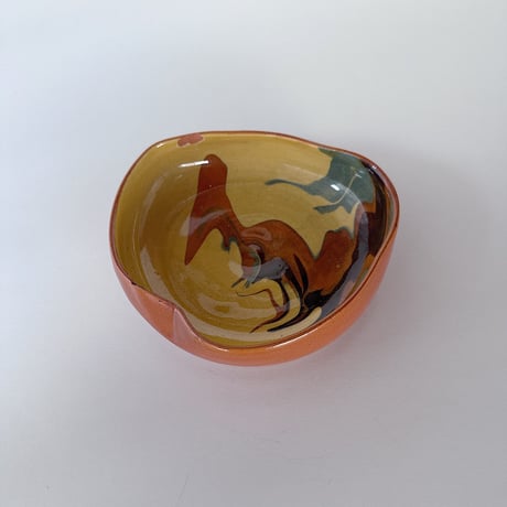 Studio pottery terracotta bowl 60s