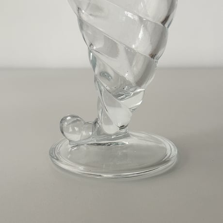 cone glass vase Italy 80-90s