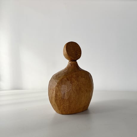 wood carved bottle 50s W.Germany
