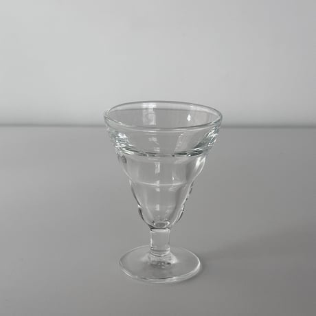 small glass with rib 50s FRANCE
