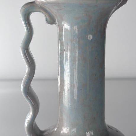 vase with wavy handle Gonder 50s USA