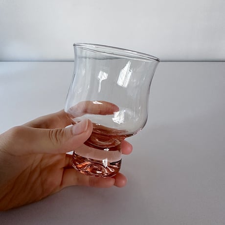 Pink vintage glass glass <LARGE>