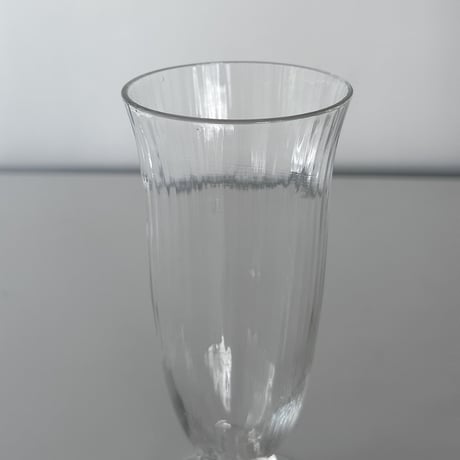 French antique flute glass 19cent.