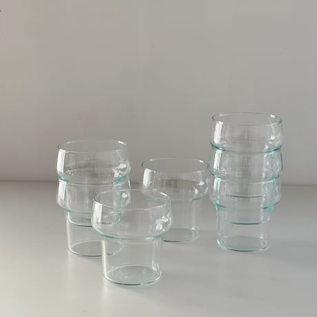stacking water glass 80s E.Germany