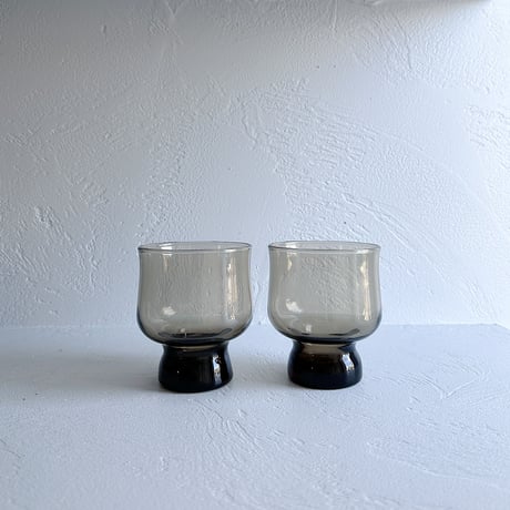 Luminarc 70s smoke glassware <WIDE>